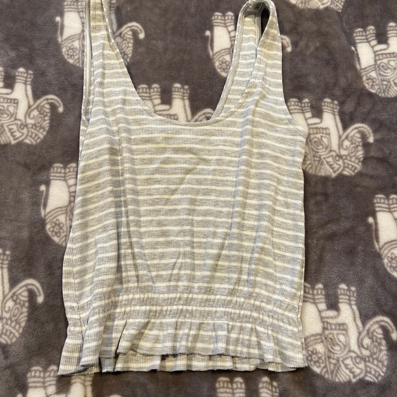 American Eagle Outfitters Tops - White and grey striped tank
